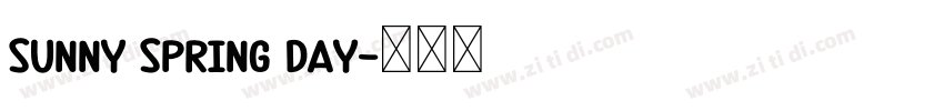 Sunny Spring Day字体转换